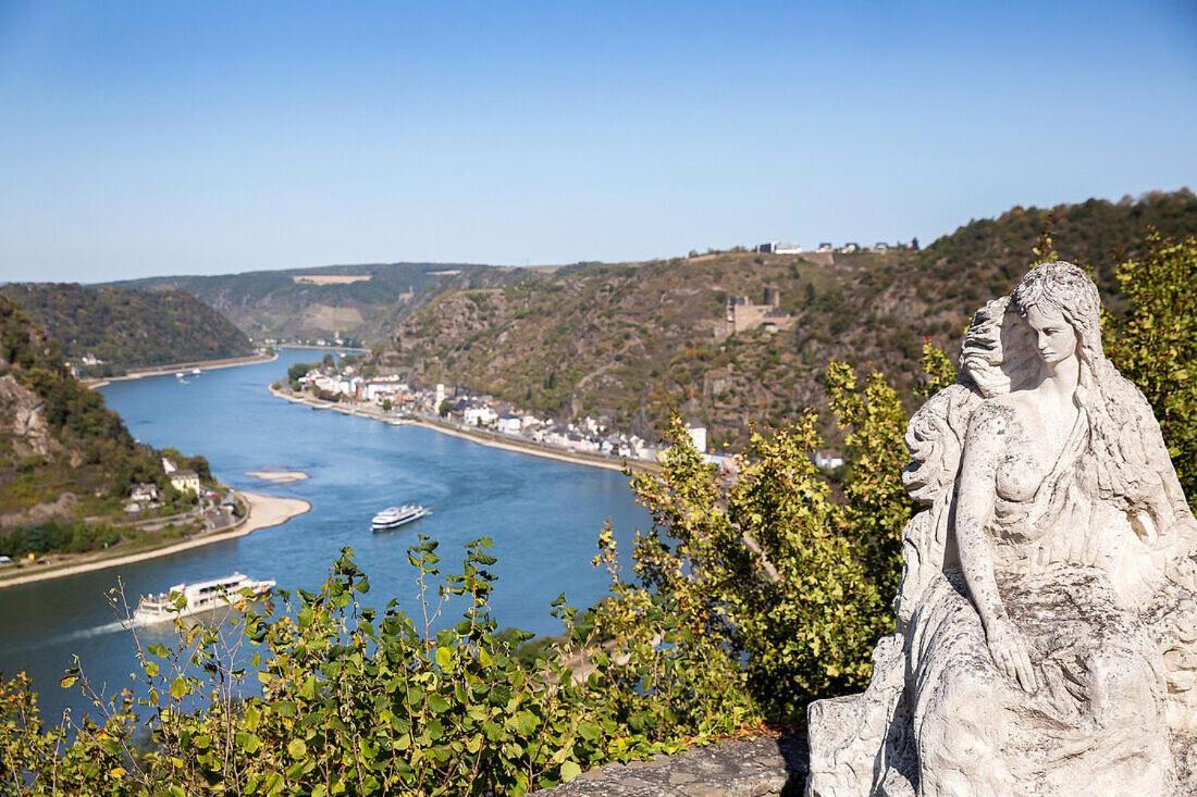 Teufelsstein, Wandern, Ausblick, Freilichtbuehne, Loreley, 3 Burgenblick, Rhein, 30m2 Terrasse, Grillen, Entspannen, Natur, Rodelbahn, Wlan, Parkplatz, Apartment